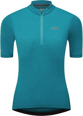 dhb Women's 1-4 Zip Short Sleeve Jersey 2.0 - Ocean Depths - UK 8, Ocean Depths